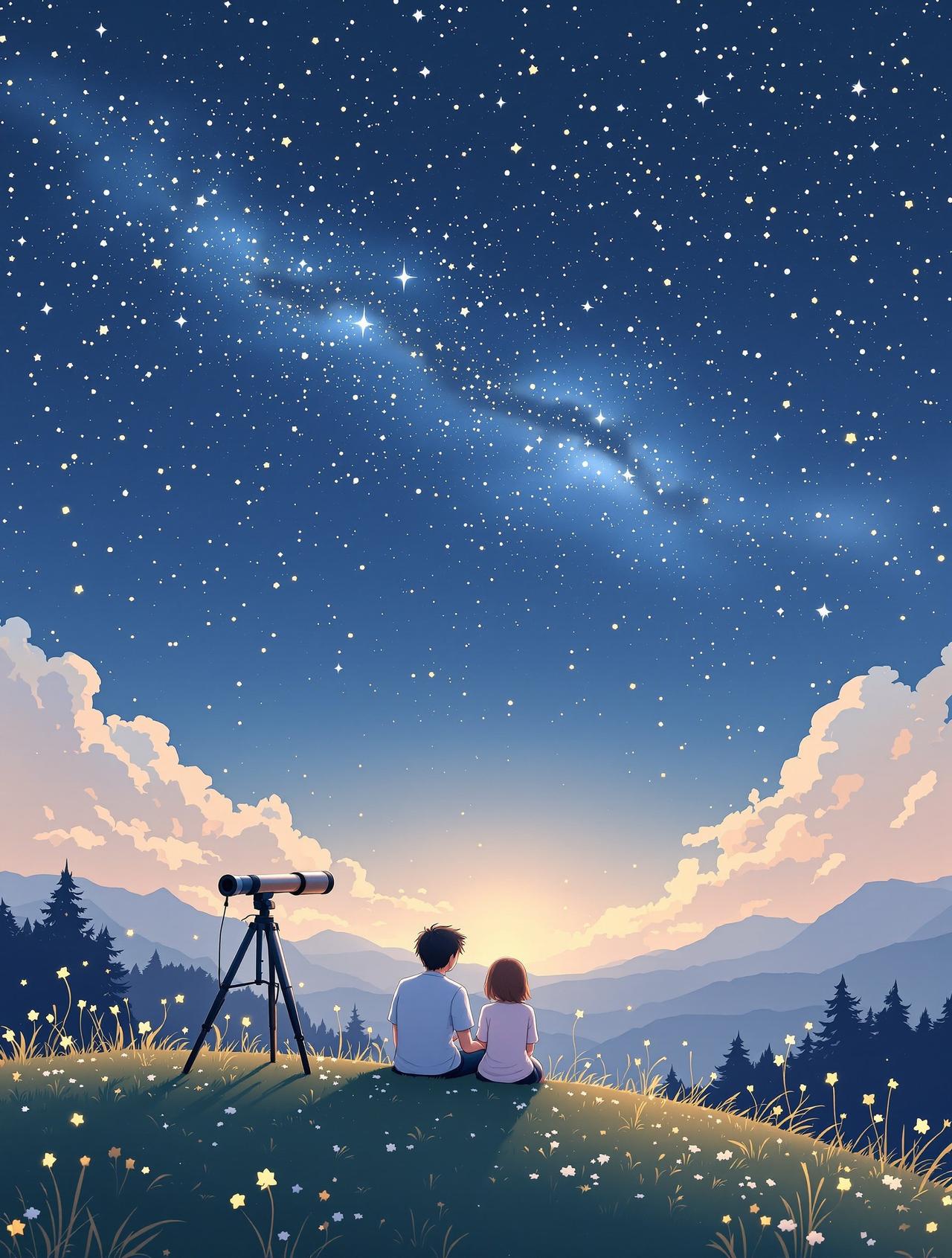 星空下的约定 - 恋爱漫画 星空下的约定 - 漫画封面
